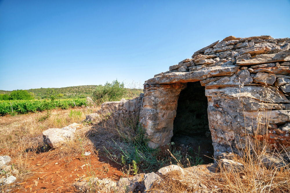 Historic site on Stari Grad plain, Hvar, Croatia