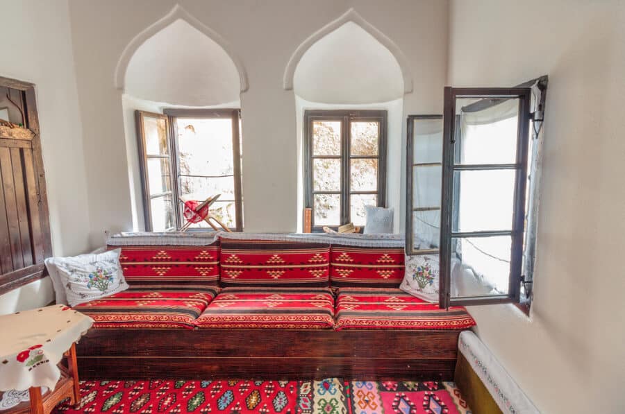 Blagaj Dervish House, one of rooms in Tekke on Buna river