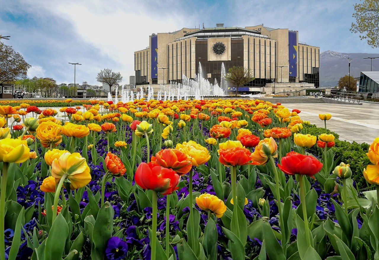 Things to do in Sofa, Bulgaria - Garden in front of the National Palace of Culture,