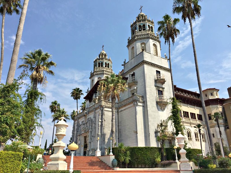 California road trip - Hearst Castle view