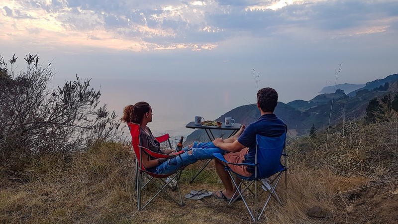 California road trip - Big Sur dinner